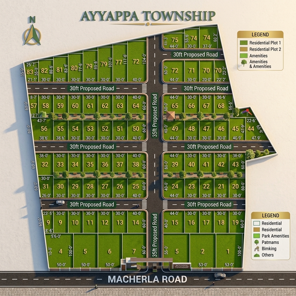 Ayyappa Town Ship 3D Master Plan